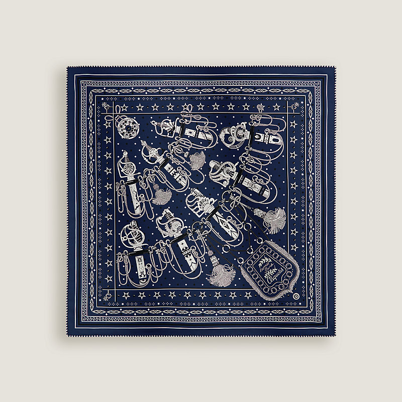 エルメス 星柄アートプリント ヘアバンド Cliquetis bandana 55 | Hermès USA